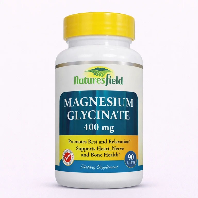 Nature's Field Magnesium Glycinate 400 mg x 90 tablets